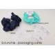 Packaging, Scrunchie Display CARDS (S1) - 4.5x9.5 cm - Pack of 30